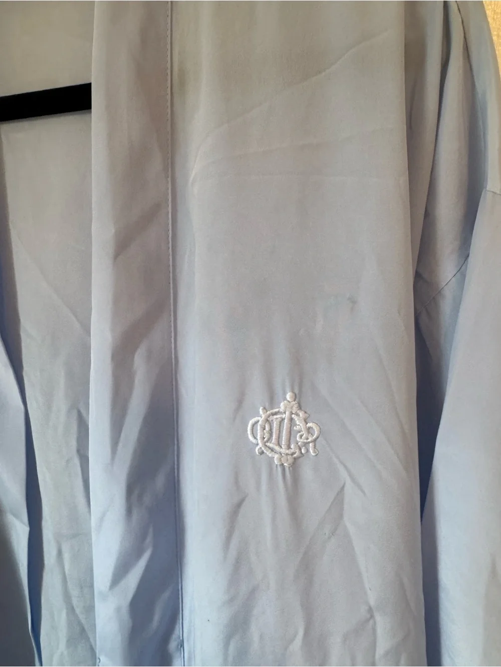 Vintage Christian Dior Periwinkle/Baby Blue Sheer Robe